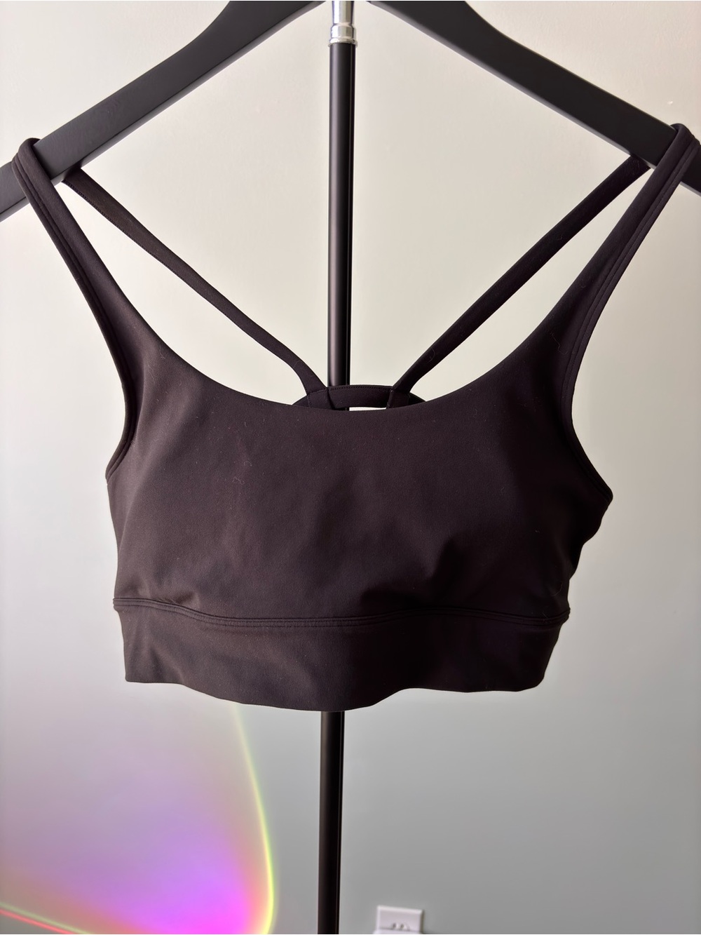 Vuori Yosemite Bra Women’s Large Black Strappy Sports Bra VW1192